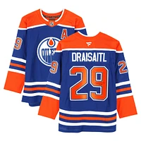 Leon Draisaitl Edmonton Oilers Autographed Royal Fanatics Premium Jersey