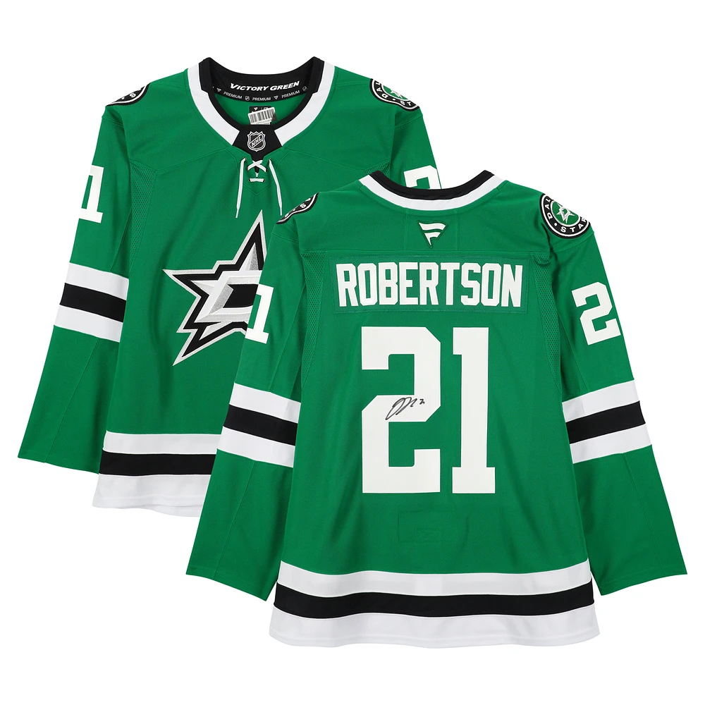 Jason Robertson Dallas Stars Autographed Kelly Green Fanatics Premium Jersey
