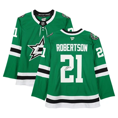 Jason Robertson Dallas Stars Autographed Kelly Green Fanatics Premium Jersey