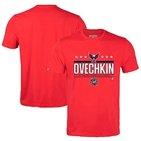 Men's Levelwear Alexander Ovechkin Washington Capitals NHL All-Time Leading Goal Scorer Milestone Stars Name & Number Richmond T-Shirt