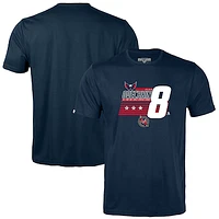 Youth Levelwear Alexander Ovechkin Navy Washington Capitals NHL All-Time Leading Goal Scorer Milestone Stripes Name & Number Little Richmond T-Shirt