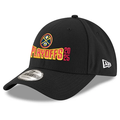 Men's New Era  Black Denver Nuggets 2025 NBA Playoffs 9FORTY Adjustable Hat