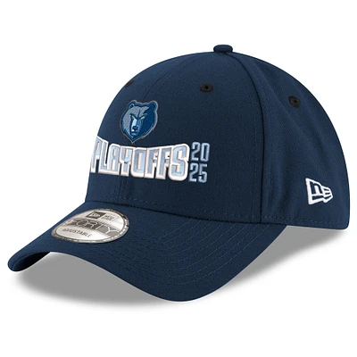 Men's New Era  Navy Memphis Grizzlies 2025 NBA Playoffs 9FORTY Adjustable Hat