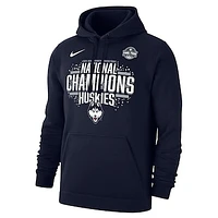 Men's Nike Navy UConn Huskies 2025 NCAA Women's Basketball National Champions Locker Room Pullover Hoodie
