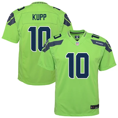 Youth Nike Cooper Kupp Neon Green Seattle Seahawks Alternate Game Jersey