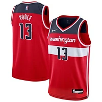 Youth Nike Jordan Poole Red Washington Wizards Swingman Jersey - Icon Edition