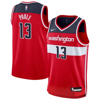 Youth Nike Jordan Poole Red Washington Wizards Swingman Jersey - Icon Edition