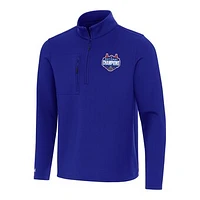 Men's Antigua  Royal Florida Gators 2025 NCAA Basketball National Champions Insider Quarter-Zip Pullover
