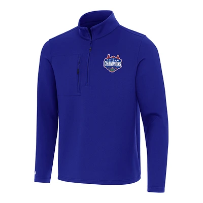 Men's Antigua  Royal Florida Gators 2025 NCAA Basketball National Champions Insider Quarter-Zip Pullover
