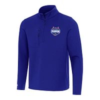 Men's Antigua  Royal Florida Gators 2025 NCAA Basketball National Champions Insider Quarter-Zip Pullover