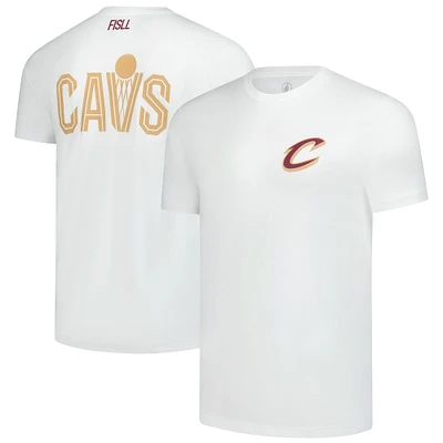 Unisex FISLL  White Cleveland Cavaliers Burst Logo T-Shirt
