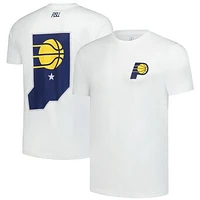 Unisex FISLL  White Indiana Pacers Burst Logo T-Shirt