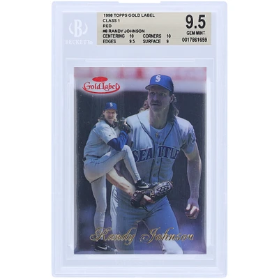 Randy Johnson Seattle Mariners 1998 Topps Gold Label Red #8 #62/100 BGS Authenticated 9.5 Card - 10,10,9.5,9 Subgrades