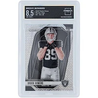 Brock Bowers Las Vegas Raiders 2024 Panini Prizm Mojo Prizm #9 #2/25 Arena Club Authenticated 8.5 Rookie Card