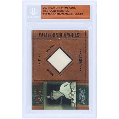 Nolan Ryan California Angels 2004 Playoff Prime Cuts Game Used Relic #MLB-55 #30/50 Card
