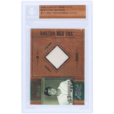Carl Yastrzemski Boston Red Sox 2004 Playoff Prime Cuts Game Used Relic #MLB-27 #25/50 Card
