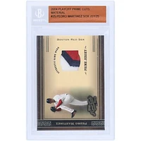 Pedro Martinez Boston Red Sox 2004 Playoff Prime Cuts 3 Color Game Used Relic #25 #24/25 Card