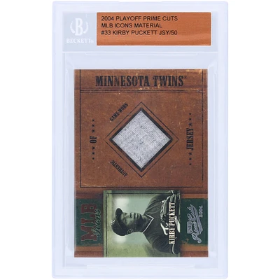 Kirby Puckett Minnesota Twins 2004 Playoff Prime Cuts Game Used Relic #MLB-33 #9/50 Card