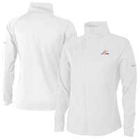 Women's Columbia White Colorado Rockies Fairway Friends Full-Zip Jacket