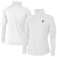 Women's Columbia White Pittsburgh Pirates Fairway Friends Full-Zip Jacket
