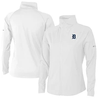 Women's Columbia White Detroit Tigers Fairway Friends Full-Zip Jacket