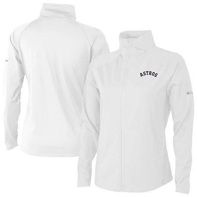 Women's Columbia White Houston Astros Fairway Friends Full-Zip Jacket