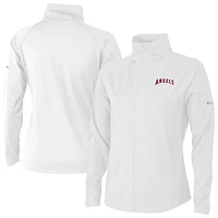 Women's Columbia White Los Angeles Angels Fairway Friends Full-Zip Jacket