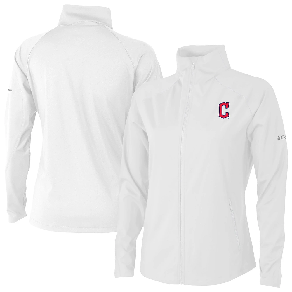 Women's Columbia White Cleveland Guardians Fairway Friends Full-Zip Jacket