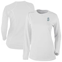 Women's Columbia White Seattle Mariners Shotgun Long Sleeve T-Shirt