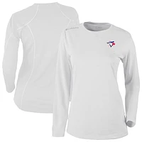 Women's Columbia White Toronto Blue Jays Shotgun Long Sleeve T-Shirt