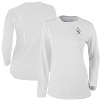 Women's Columbia White Colorado Rockies Shotgun Long Sleeve T-Shirt