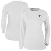 Women's Columbia White Cleveland Guardians Shotgun Long Sleeve T-Shirt