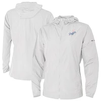Women's Columbia White Los Angeles Dodgers The Prodigy Full-Zip Windbreaker