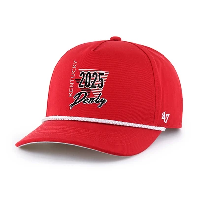 Men's '47  Red 151st Kentucky Derby Splint Adjustable Hitch Hat