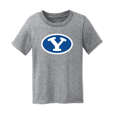 Toddler Chad & Jake Heather Gray BYU Cougars Primary Logo T-Shirt