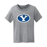 Toddler Chad & Jake Heather Gray BYU Cougars Primary Logo T-Shirt