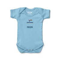 Infant Chad & Jake Blue Emory Eagles Logo Personalized Bodysuit