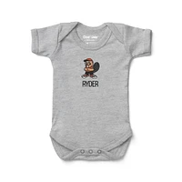 Infant Chad & Jake Heather Gray Oregon State Beavers Logo Personalized Bodysuit