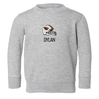 Toddler Chad & Jake Heather Gray Oregon State Beavers Logo Personalized Pullover Sweatshirt