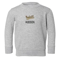 Toddler Chad & Jake Heather Gray Vanderbilt Commodores Logo Personalized Pullover Sweatshirt