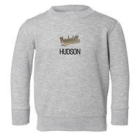 Toddler Chad & Jake Heather Gray Vanderbilt Commodores Logo Personalized Pullover Sweatshirt