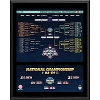 UConn Huskies 12" x 15" 2025 NCAA Women's Basketball National Champions Sublimated Bracket Plaque