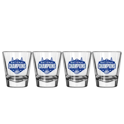Florida Gators 2025 NCAA Men's Basketball National Champions Four-Pack 2oz. Shot Glass Set