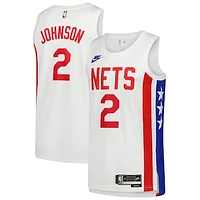 Men's Nike Cameron Johnson White Brooklyn Nets Swingman Jersey - Classic Edition
