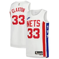 Men's Nike Nic Claxton White Brooklyn Nets Swingman Jersey - Classic Edition