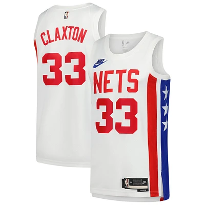 Men's Nike Nic Claxton White Brooklyn Nets Swingman Jersey - Classic Edition