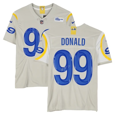 Aaron Donald Los Angeles Rams Autographed Bone Nike Limited Jersey