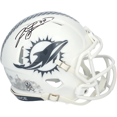 Jason Taylor Miami Dolphins Autographed Riddell 2024 Salute To Service Speed Mini Helmet