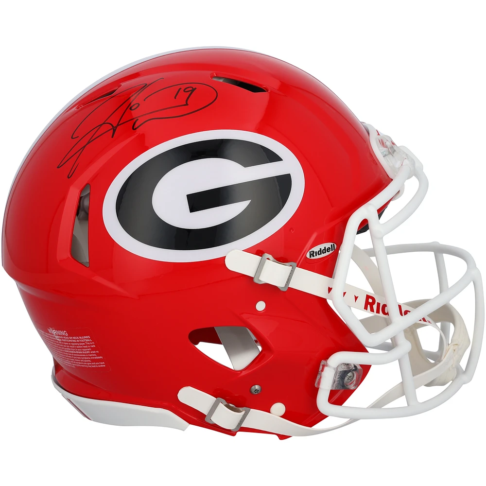 Hines Ward Georgia Bulldogs Autographed Riddell Speed Authentic Helmet