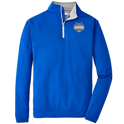 Men’s Peter Millar  Royal Florida Gators 2025 NCAA Men’s Basketball National Champions Perth Solid Performance Quarter-Zip Pullover